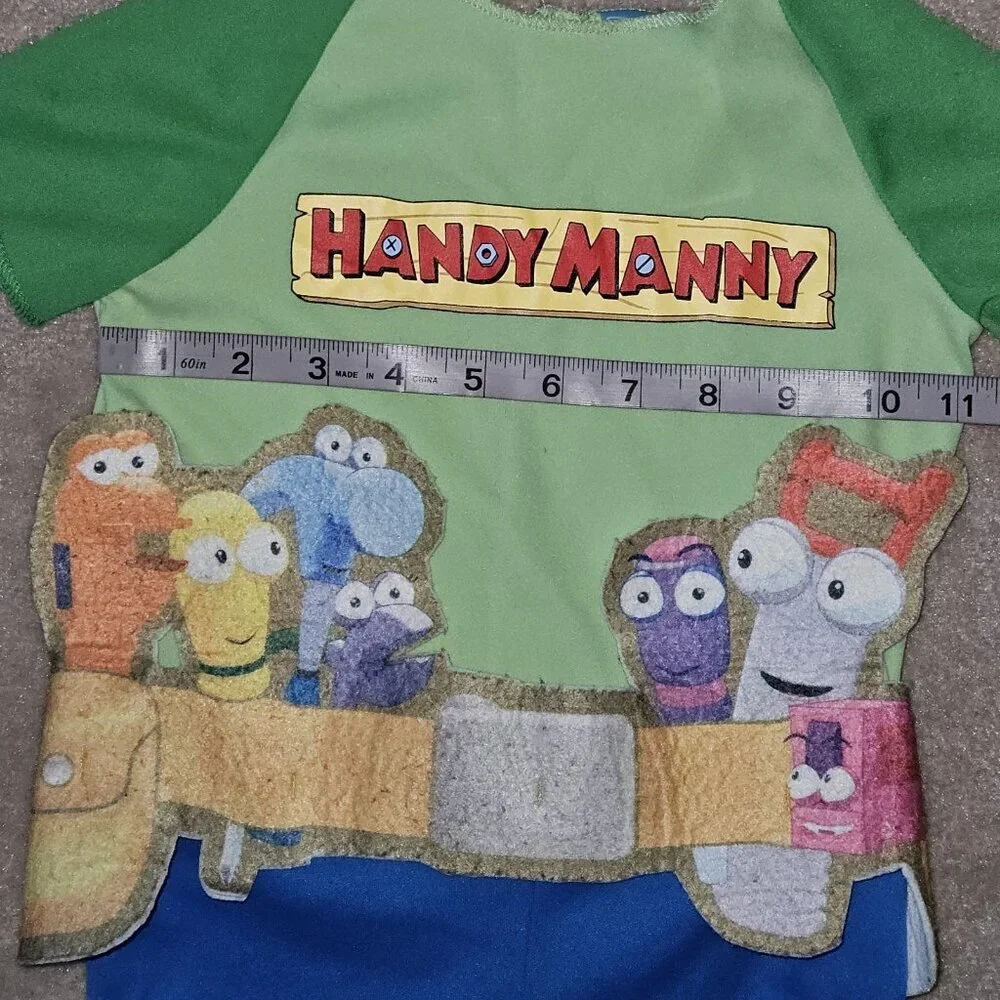 Disney Handy Manny Halloween Costume JUMPSUIT ONLY Toddler 2T READ